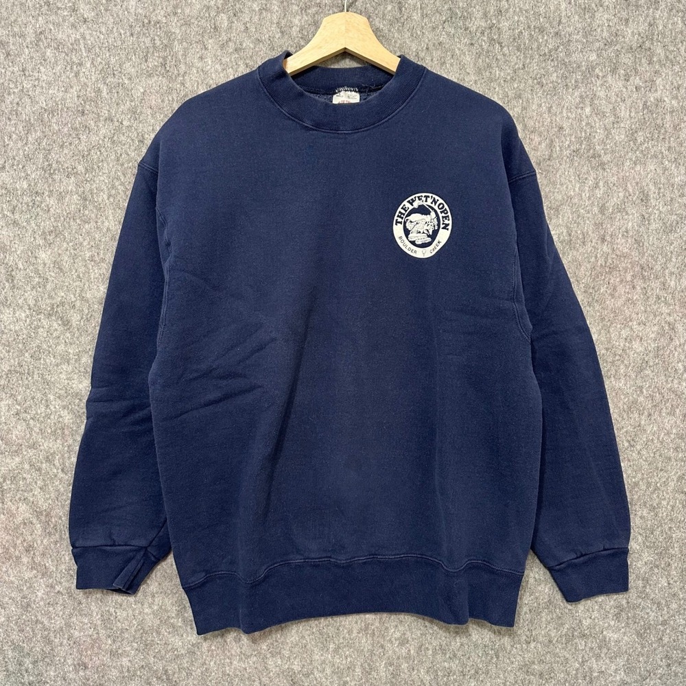 Fruit of the Loom Mens Sweatshirt L Blue 25th Wet n Open Golf Club The Swingers